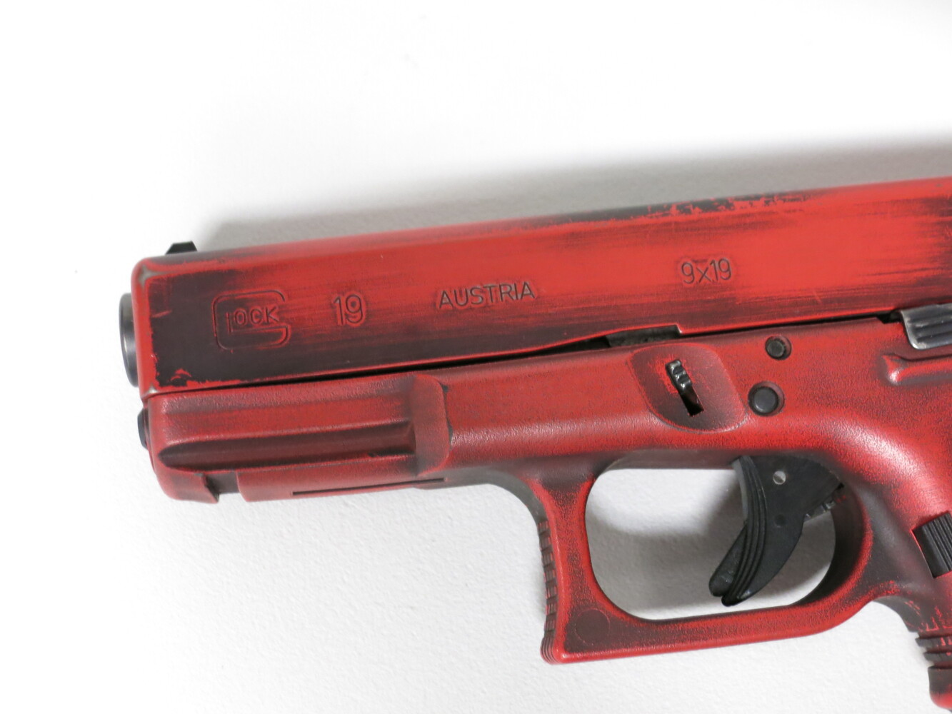 Glock 19 Gen 3 Red Battle Worn Cerakote 9MM-img-2