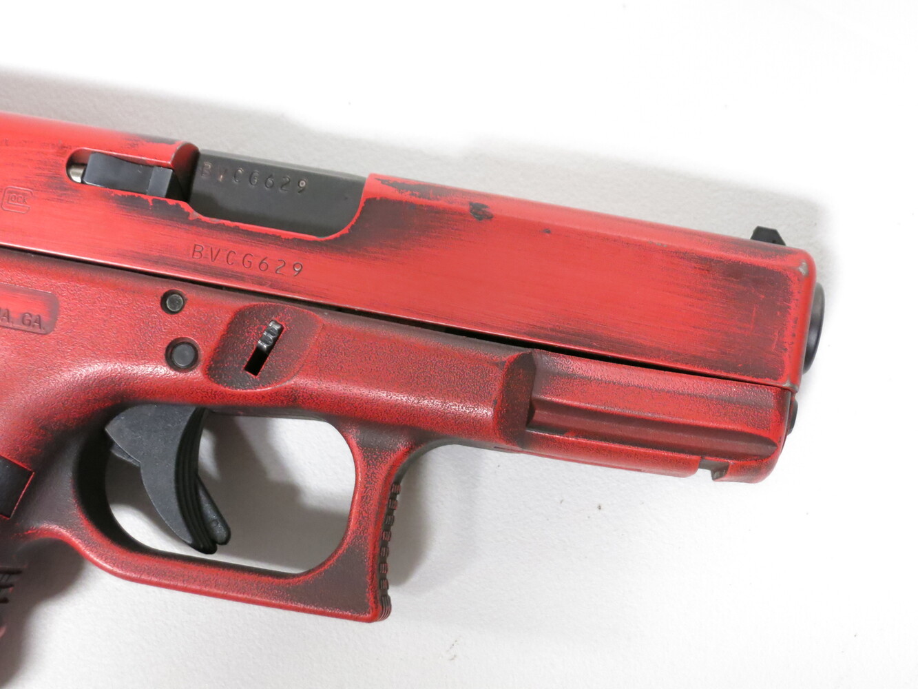 Glock 19 Gen 3 Red Battle Worn Cerakote 9MM-img-5