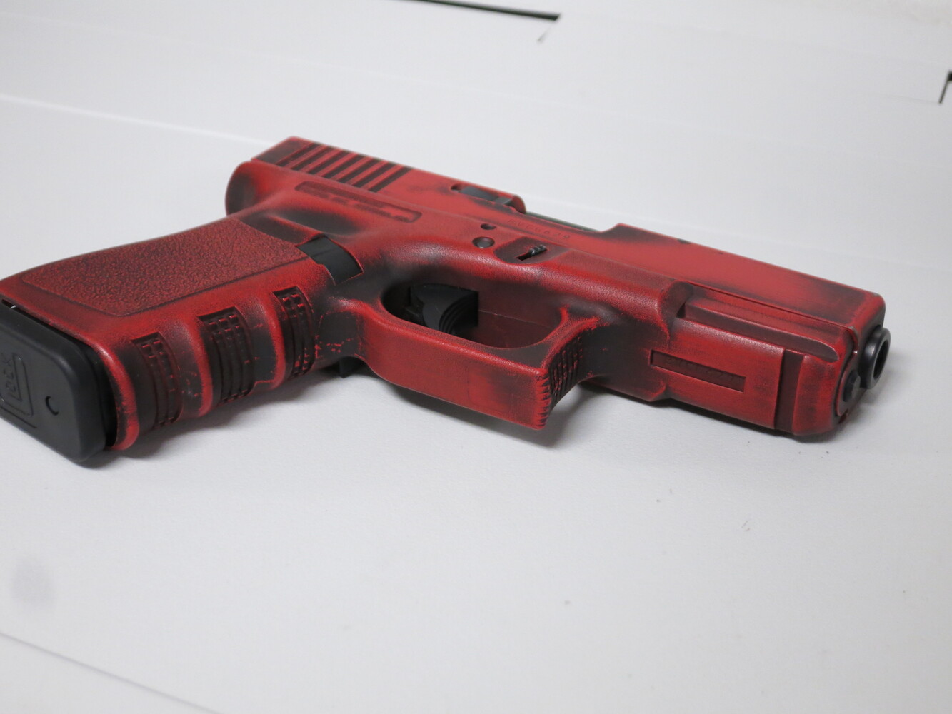 Glock 19 Gen 3 Red Battle Worn Cerakote 9MM-img-6