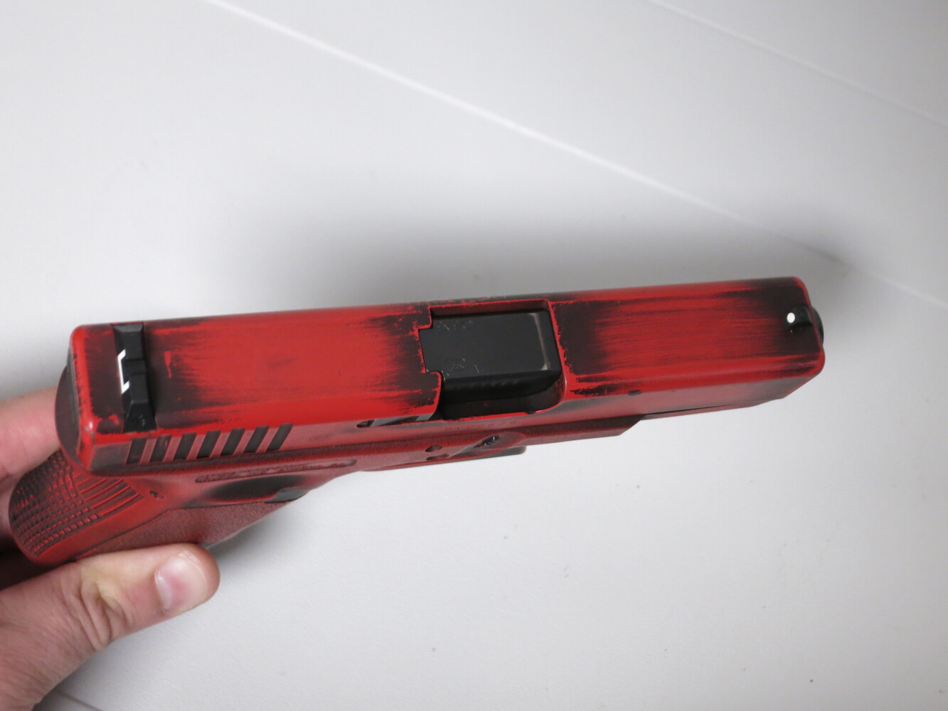 Glock 19 Gen 3 Red Battle Worn Cerakote 9MM-img-7