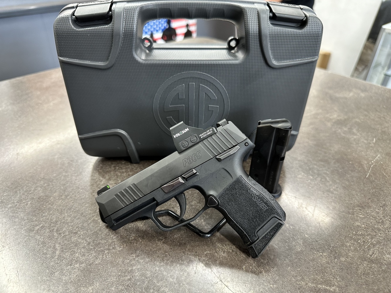 SIG SAUER P365 w Holosun HE407K-GR X2 RED DOT-img-0