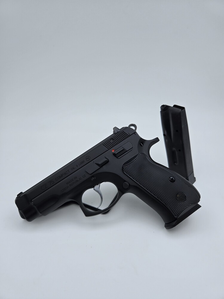 CZ USA 75 COMPACT Semi Auto 9mm Pistol 3.8in-img-0
