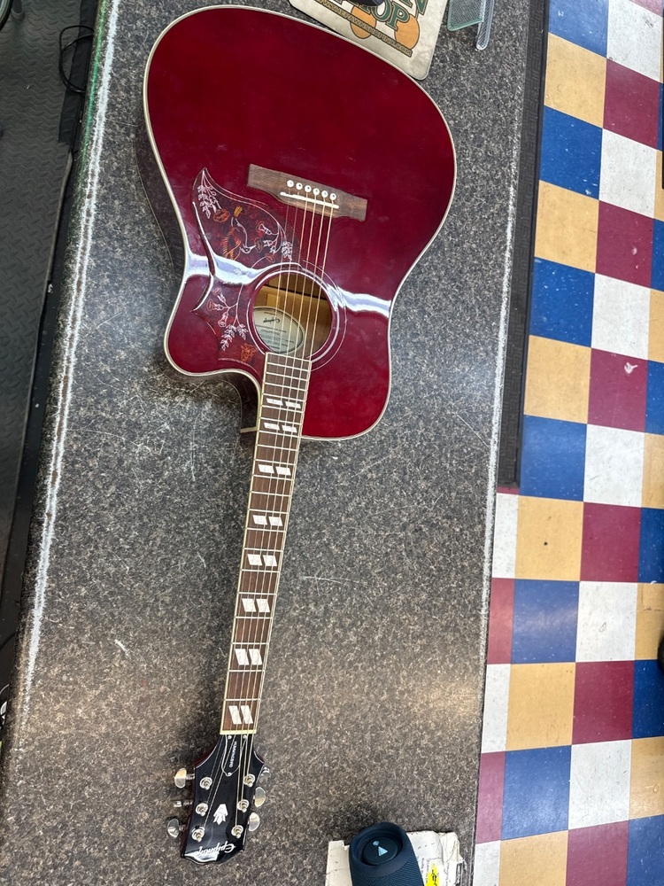 Epiphone Hummingbird EC  Acoustic Guitar W/ Built In Electronics