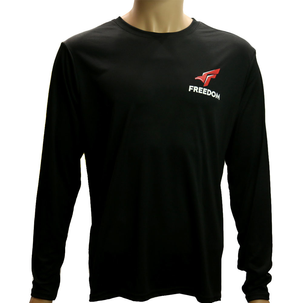 Freedom Supply 100% polyester performance long sleeve t-shirt X-LARGE-img-1