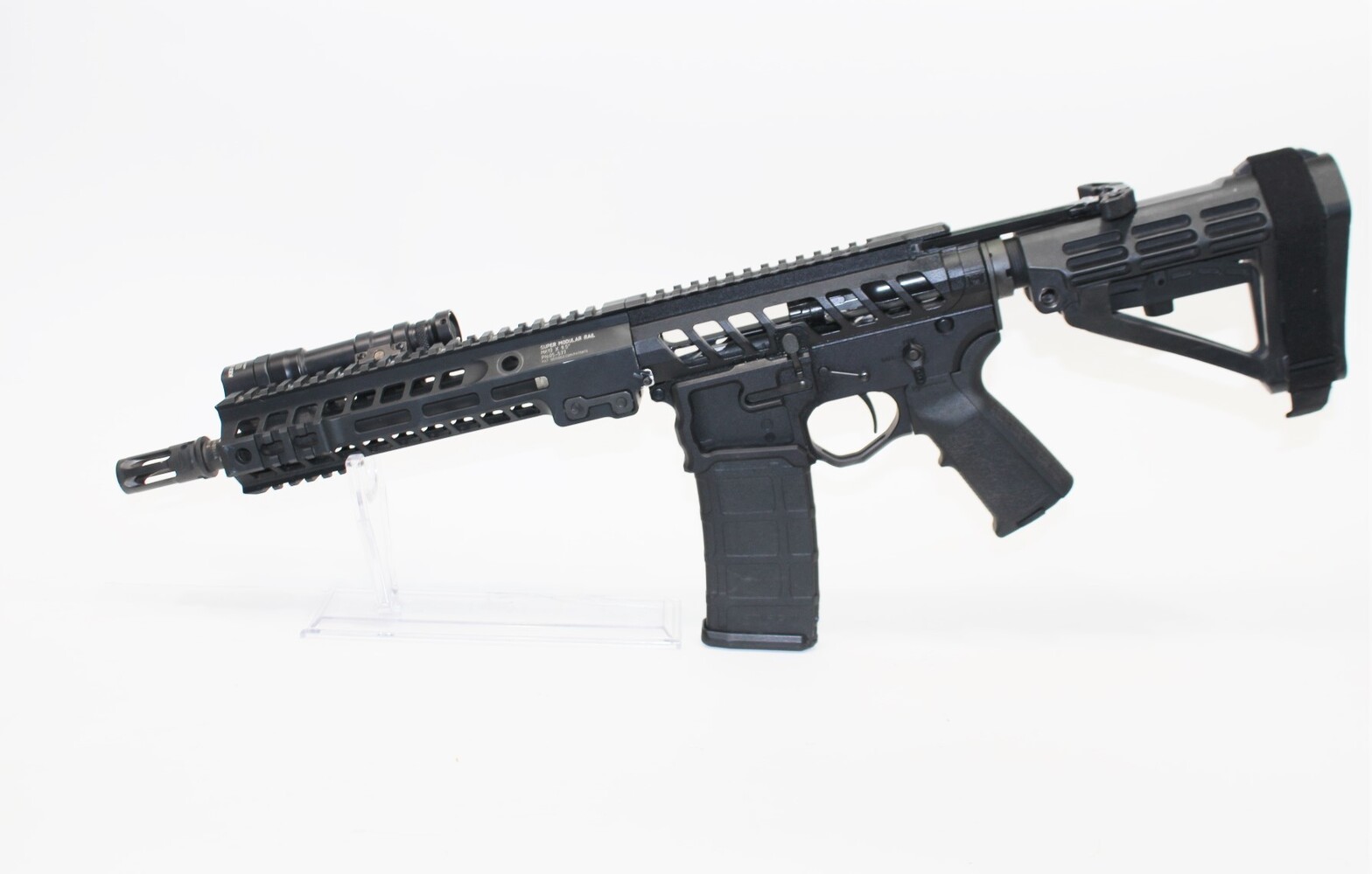 F1 Firearms Udr-15-3g Semi-Auto Pistol 5.56 W/Brace Surefire Warcomp Brake-img-0