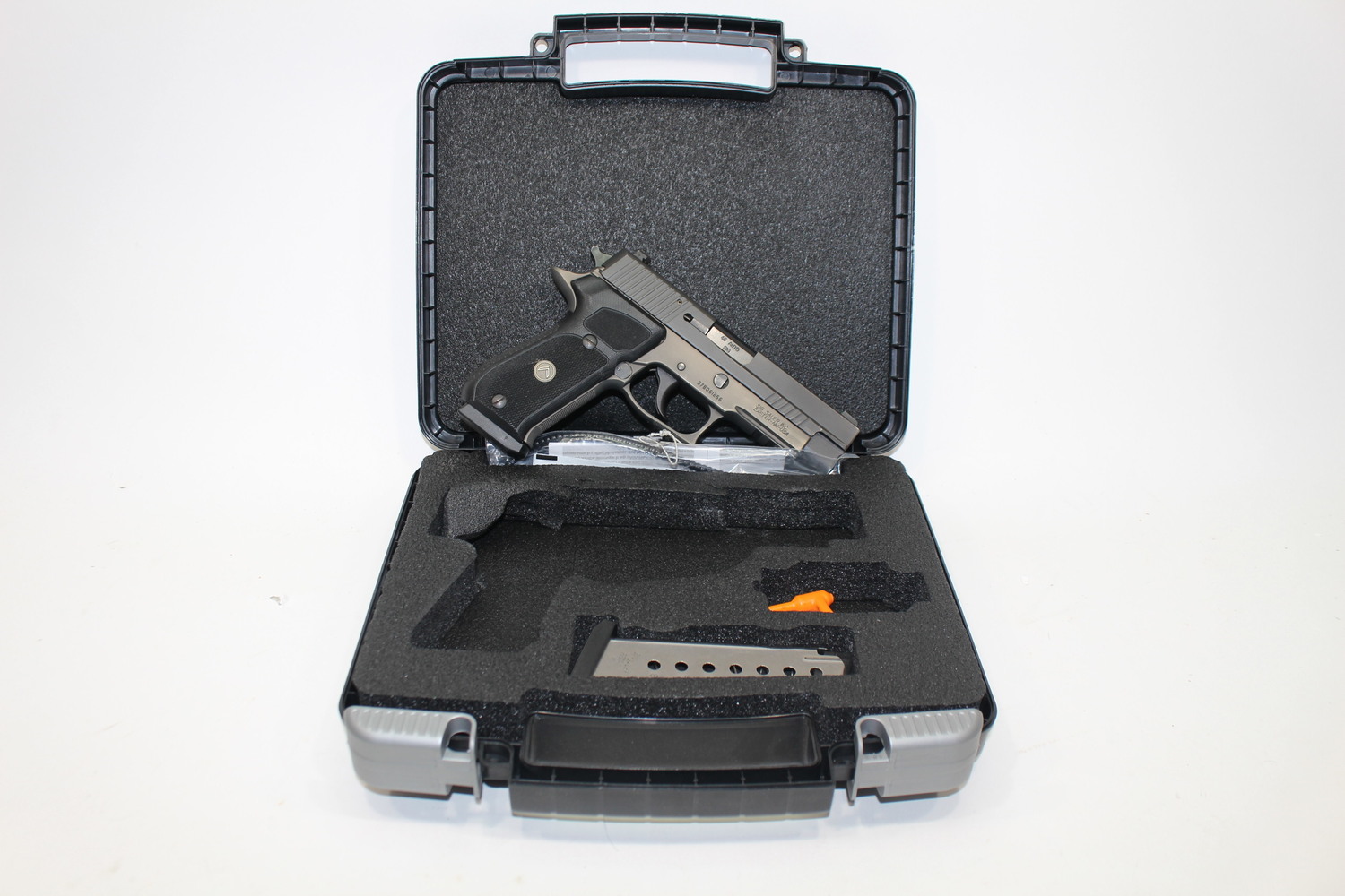 Sig Sauer P220 Legion 45 ACP 8+1 4.4" BBL 2 Mags Original Case Used-img-0