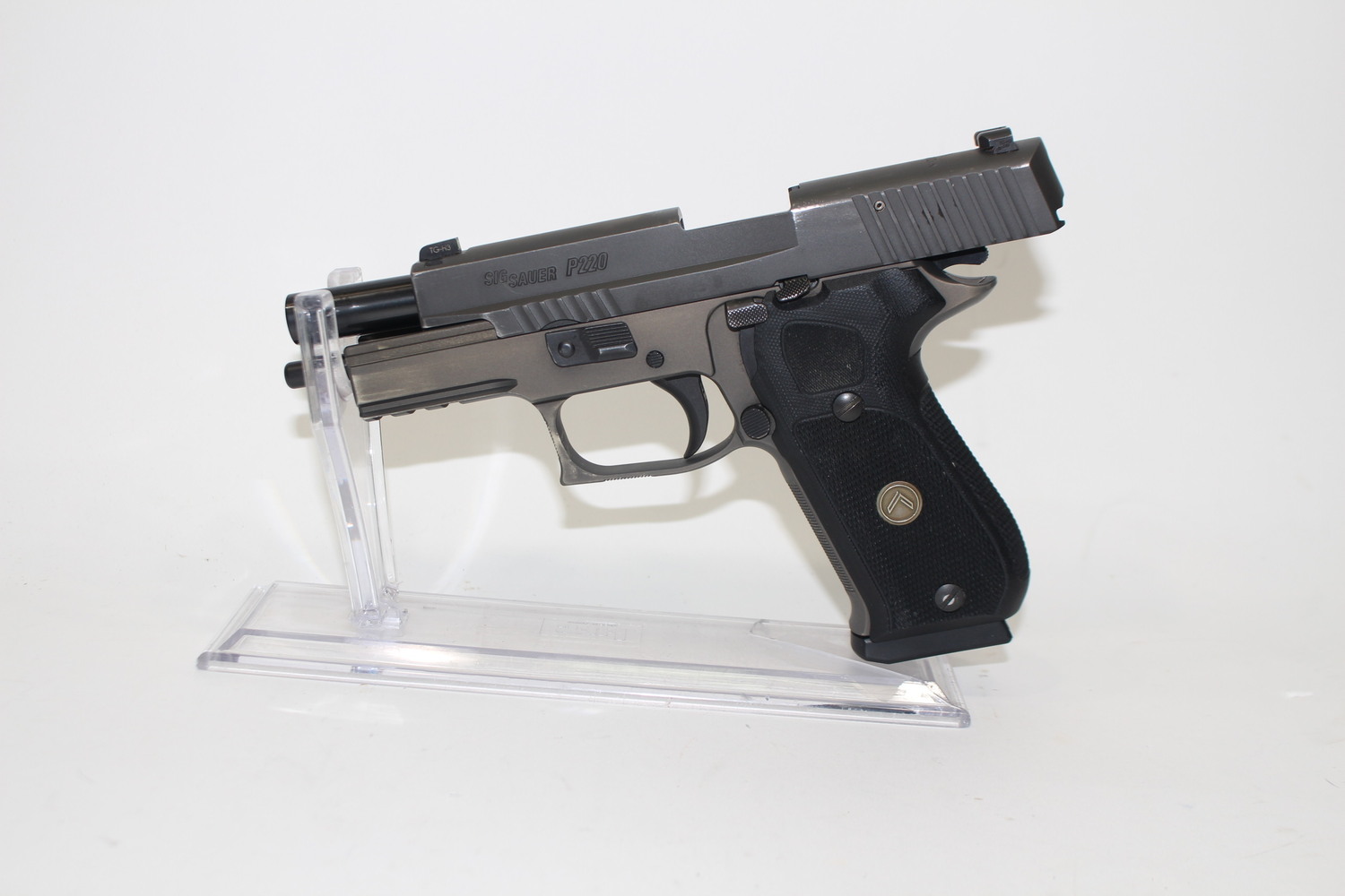 Sig Sauer P220 Legion 45 ACP 8+1 4.4" BBL 2 Mags Original Case Used-img-2