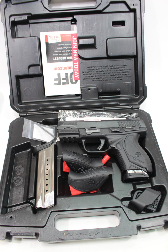 Ruger American 9mm In Org Case 2 mag 16+1 and 11+1 3.8'' bbl Used-img-0