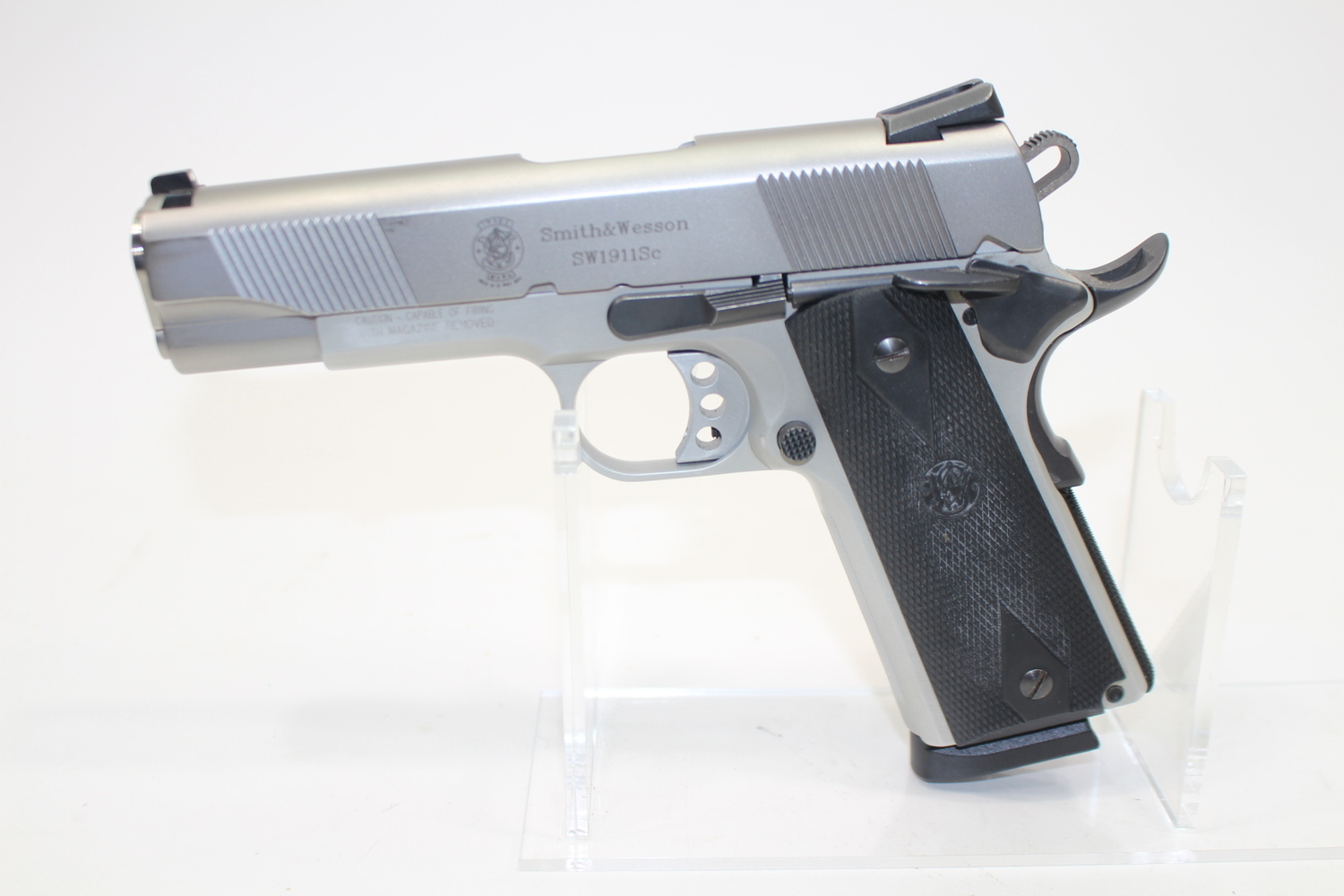 Smith & Wesson Sw1911sc 45 Acp 4.25" BBL Original Box Used-img-1