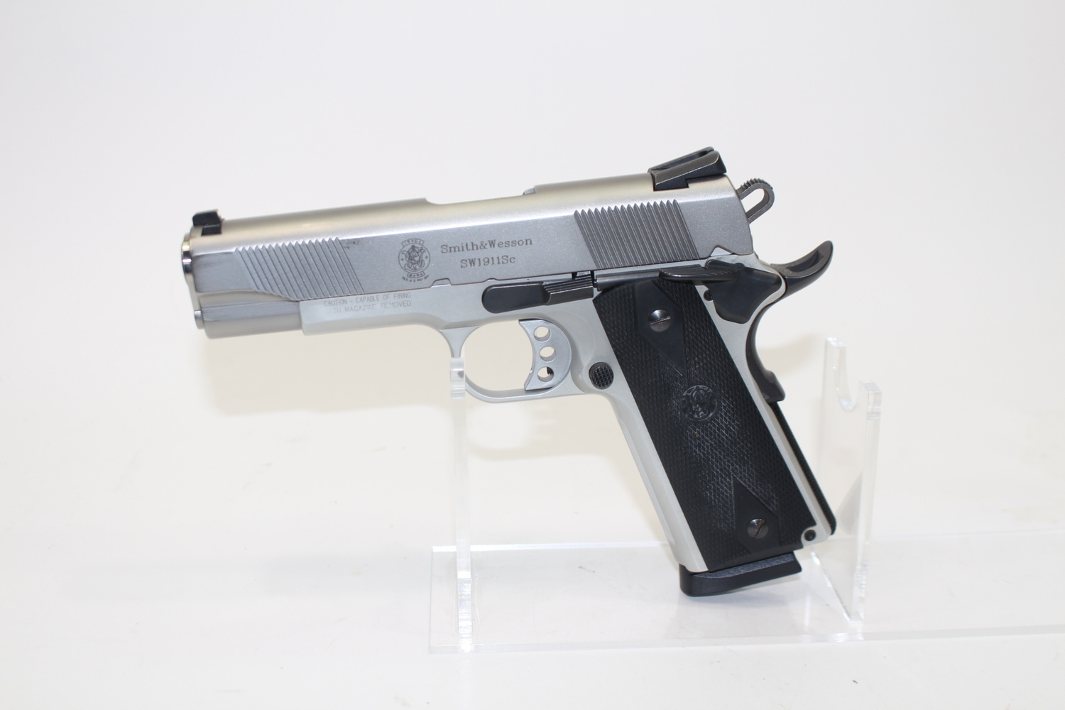 Smith & Wesson Sw1911sc 45 Acp 4.25" BBL Original Box Used-img-2