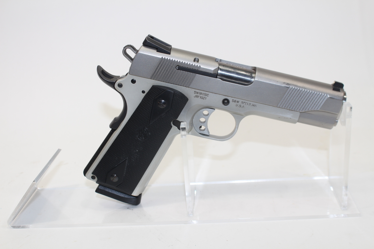 Smith & Wesson Sw1911sc 45 Acp 4.25" BBL Original Box Used-img-3