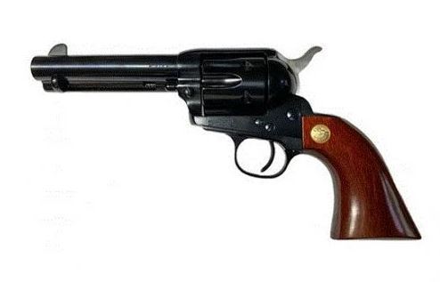 Cimmaron Pistoleer 4.75” BBL 45 LC Wood Grips NEW-img-0