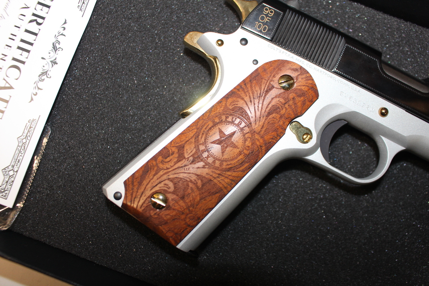 Colt’s PT FA MFG 1911 Lone Star .45 ACP #99 of 100 Original Box Used ...