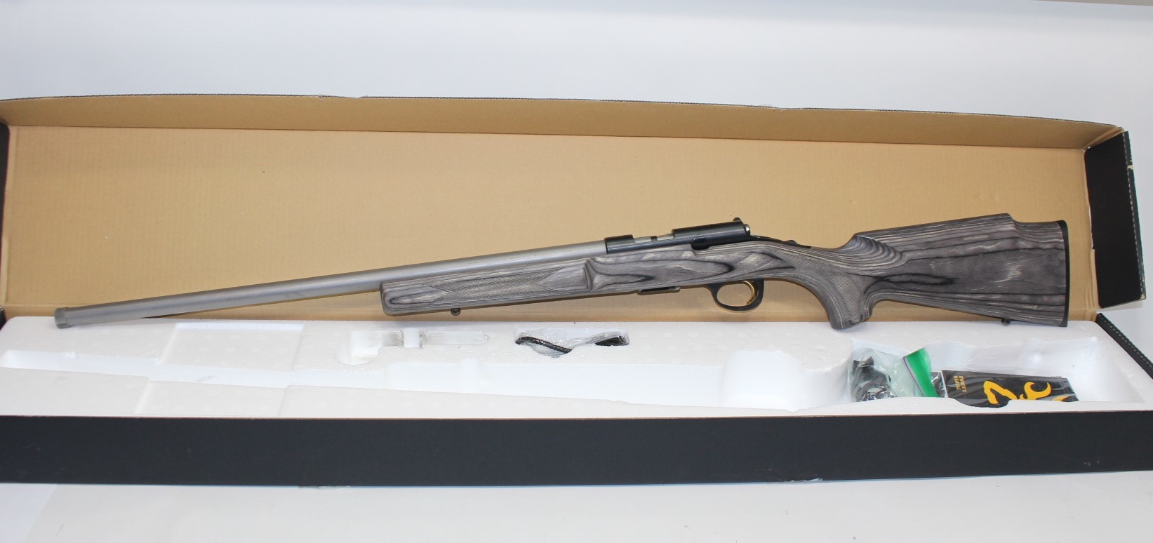 Browning T-Bolt Target/Varmint 22 WMR 10+1 22" BBL Original Box Used-img-0