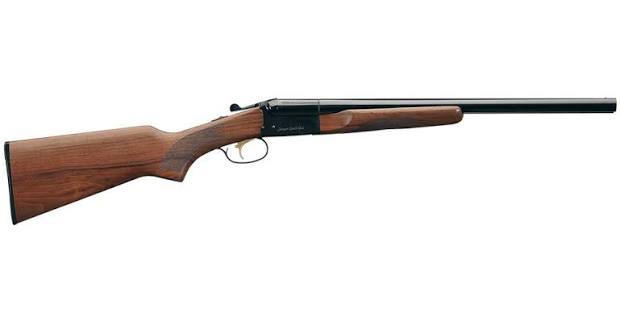 Stoeger Coach Gun 12 Gauge Side by Side 20" Single Trigger Blue / Wood New-img-0
