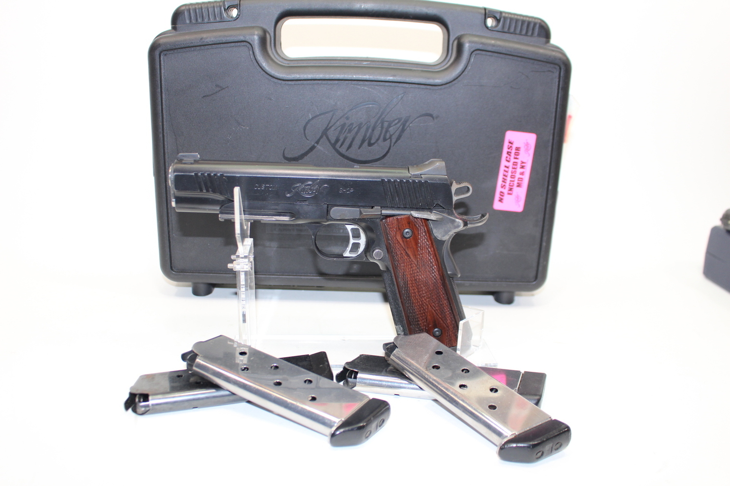 Kimber Gold Combat RL II .45 ACP Custom Shop 1911 Original Box Used-img-0