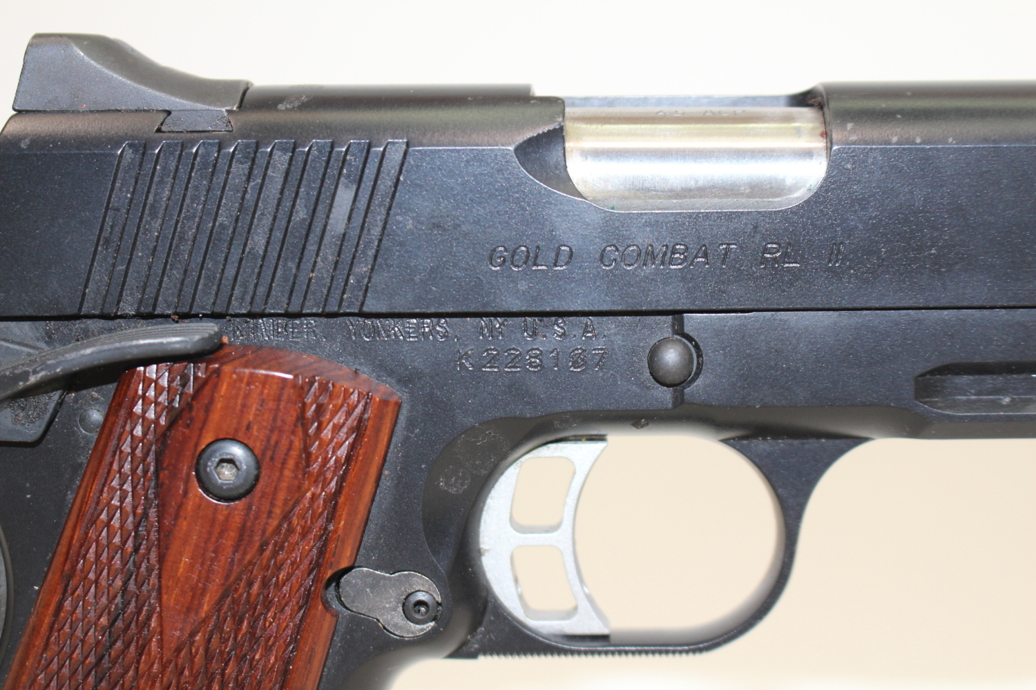 Kimber Gold Combat RL II .45 ACP Custom Shop 1911 Original Box Used-img-5