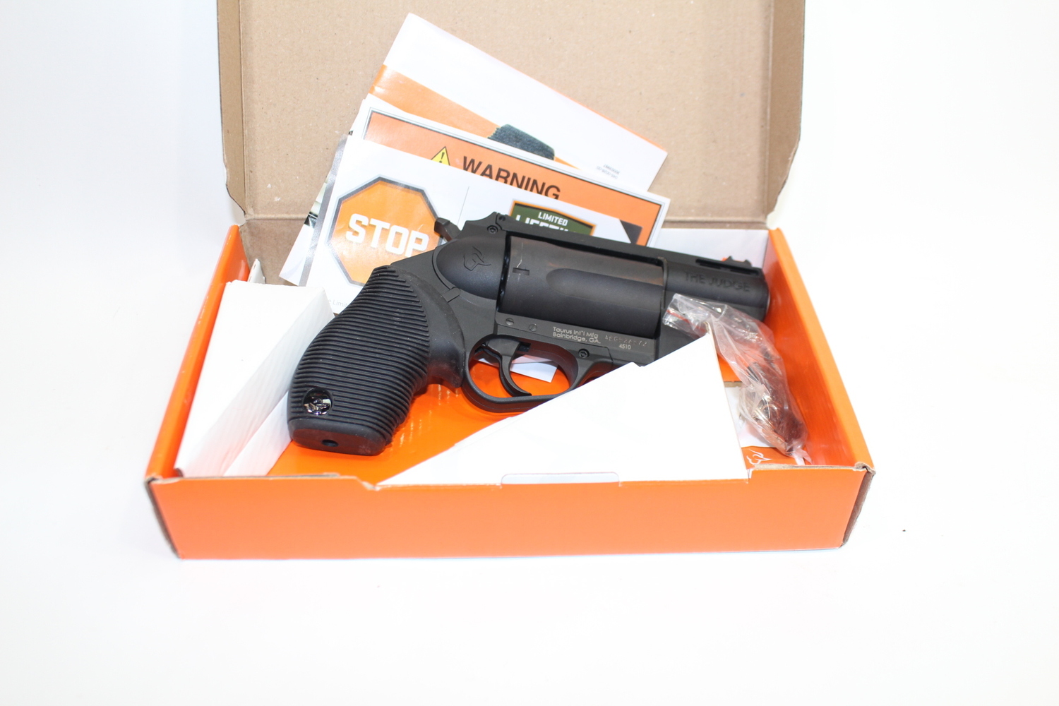 Taurus The Judge .45 LC / .410 GA Revolver 2" Barrel Original Box Used-img-0