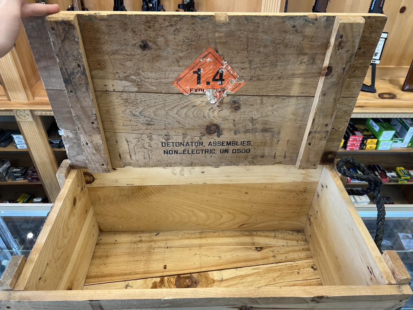 MILSURP WOODEN AMMO CRATE-img-1