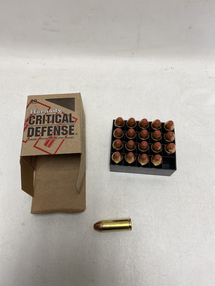 Hornady 45 Colt 185gr FTX Critical Defense Ammunition 20rds -img-0