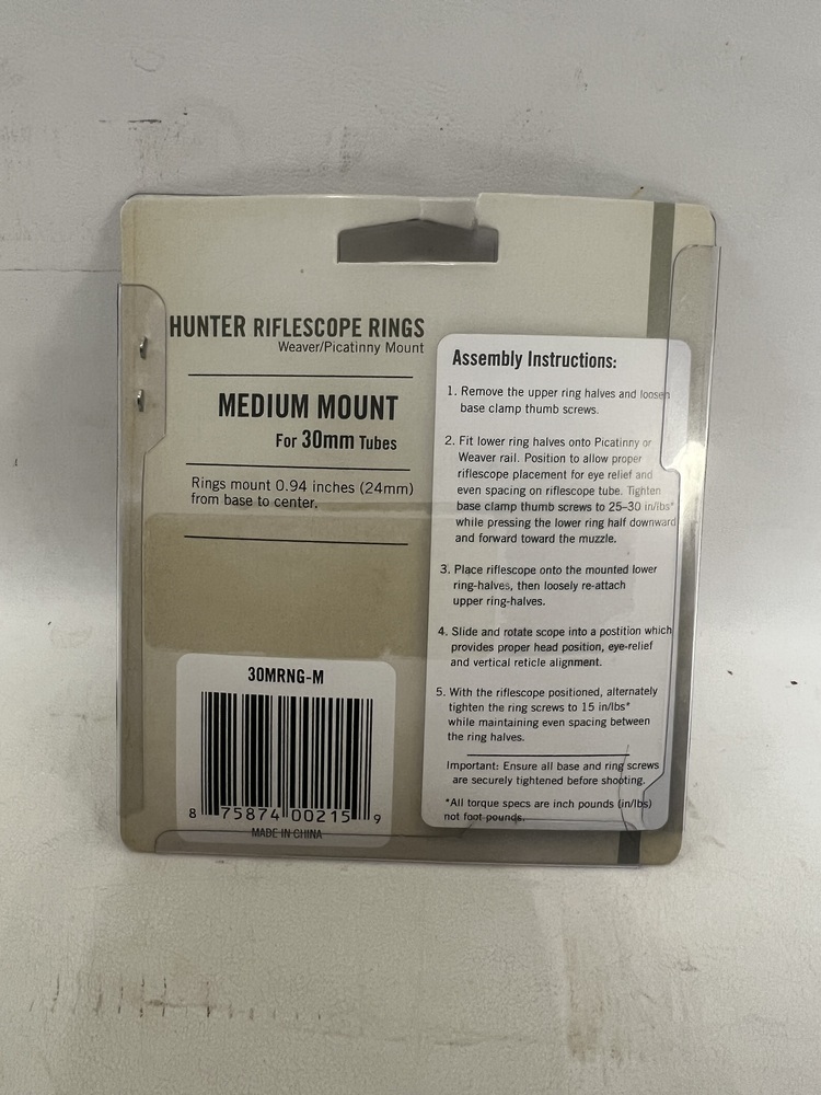 VORTEX 30MRNG-M MEDIUM MOUNT RIFLE SCOPE MOUNTS-img-1
