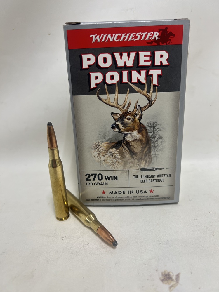 Winchester Power Point 270 Win 130 Grain Ammo-img-0
