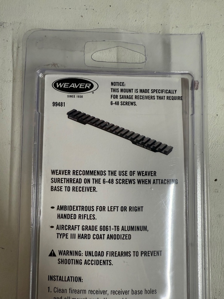 WEAVER WINCHESTER 70 SA EXTENDED MULTI SLOT BASE-img-1