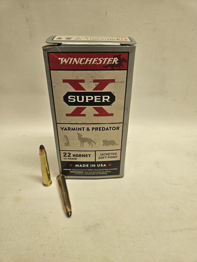 WINCHESTER 22 HORNET 45 GRAIN JACKETED SOFT POINT-img-0