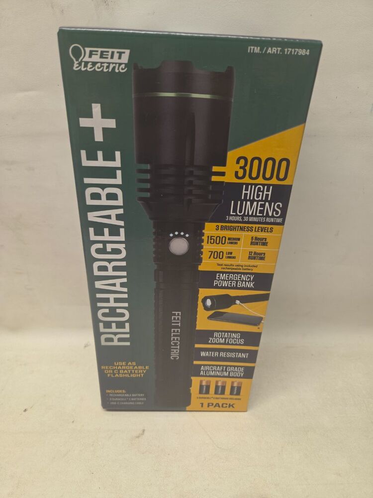 FEIT ELECTRIC 1717984 RECHARGEABLE+ FLASHLIGHT-img-0
