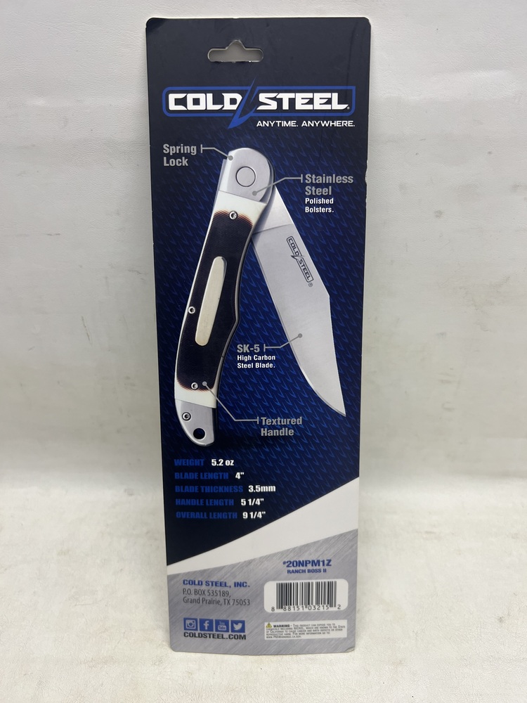 COLD STEEL RANCH BOSS II POCKET KNIFE-img-1
