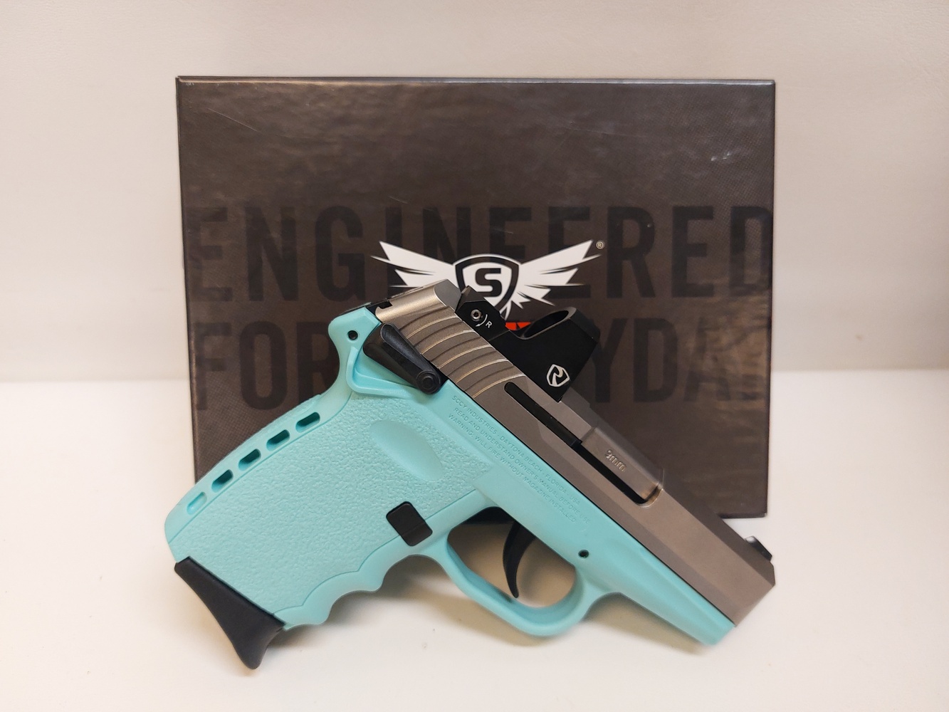 SCCY CPX1 9MM TIFFANY BLUE SS REDDOT Semi Auto Pistols at GunBroker