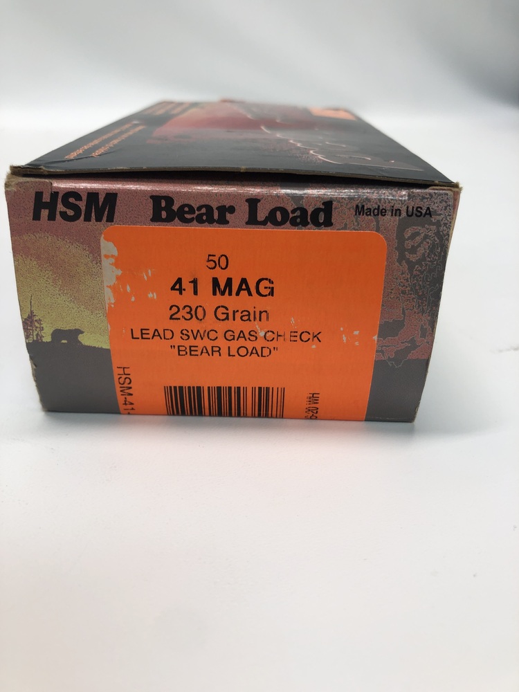 HSM BEAR LOAD 50 ROUND BOX 41 MAG 230 GRAIN-img-1
