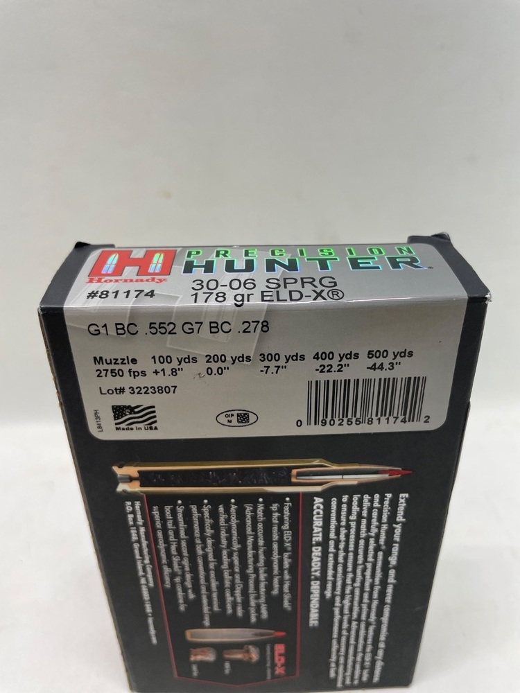Hornady Precision Hunter 30-06 178 GR ELD-X-img-1