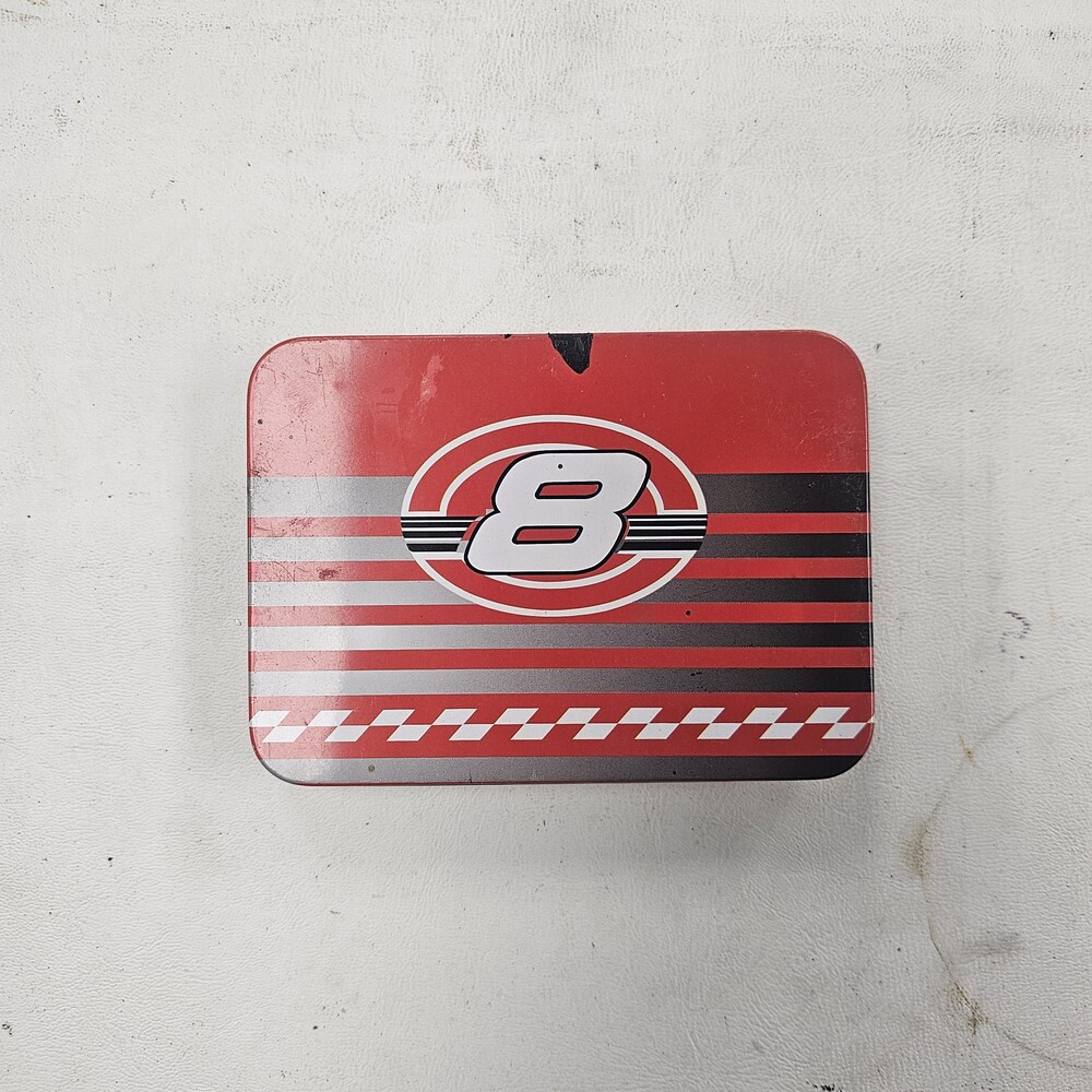 NASCAR #8 MANUAL OPENING POCKET KNIFE W/ TIN-img-0