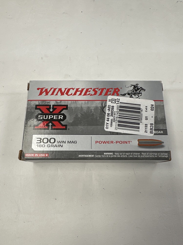 WINCHESTER SUPER X POWER-POINT 300 WIN MAG 180 GR BOX OF 20 ROUNDS-img-1