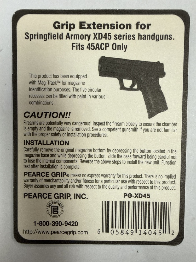 Pearce Pg-Xd45 GRIP EXTENDER-img-1