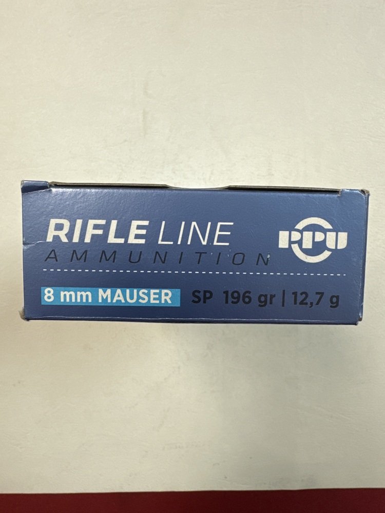 PPU 8mm Mauser 196GR SP 20 Rounds-img-1