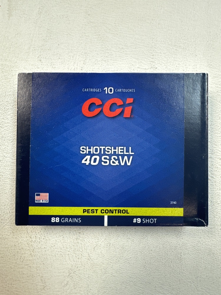 CCi .40 S&W Shotshells 88GR #9 Shot 10 Rounds-img-0
