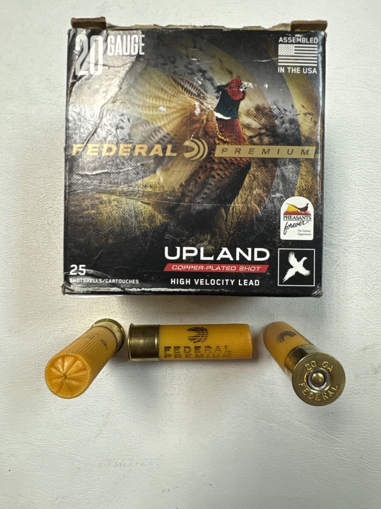 Federal Premium Upland 20 Gauge 2 3/4 1 OZ 6 Shot 25 Shells-img-0