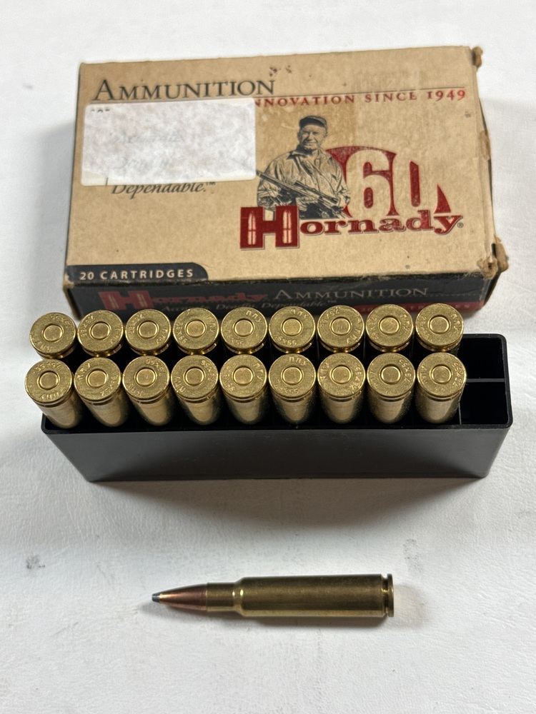 Hornady 7 5x55 swiss 165 grain btsp 19 rounds rifle ammunition at