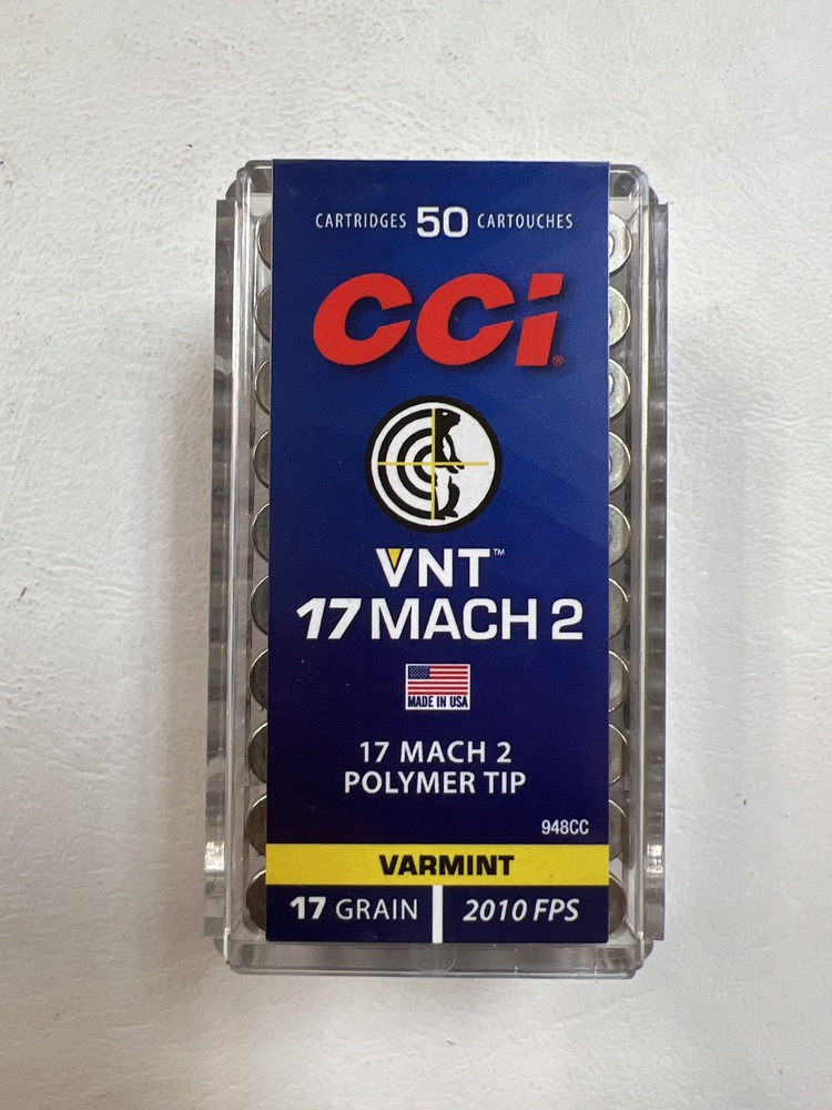 CCi .17 Mach II 17 Grain Polymer Tip 50 Rounds-img-0