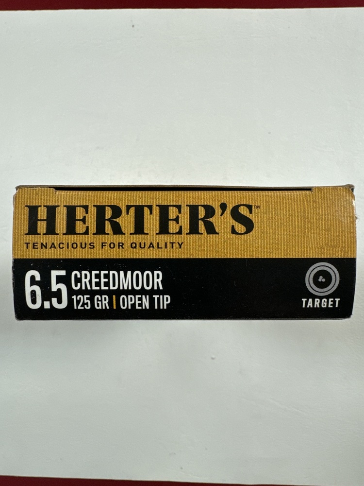 Herter's Target 6.5 Creedmoor 125GR Open Tip 20 Rounds-img-1