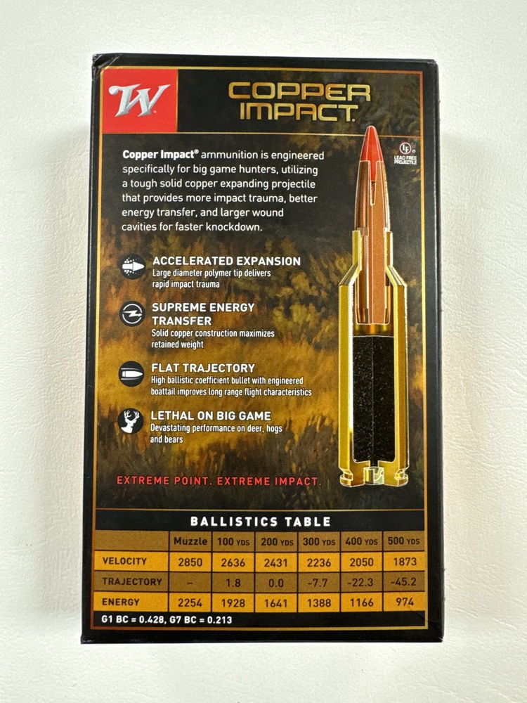 Winchester Copper Impact 6.5 Creedmoor 125GR 20 Rounds-img-2