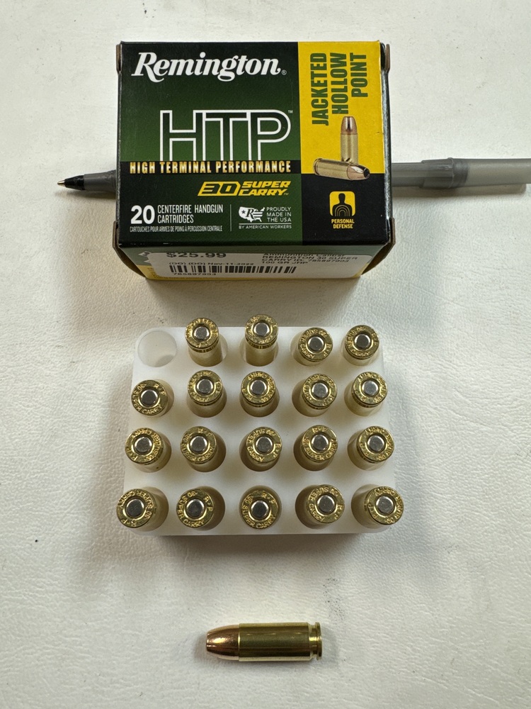 Remington HTP .30 Super Carry 100GR JHP 20 Rounds-img-0