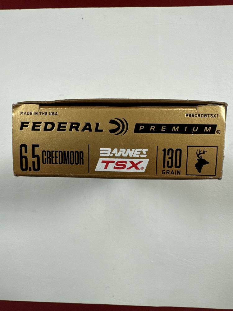 Federal Premium Barnes TSX 6.5 Creedmoor 130GR 20 Rounds-img-1