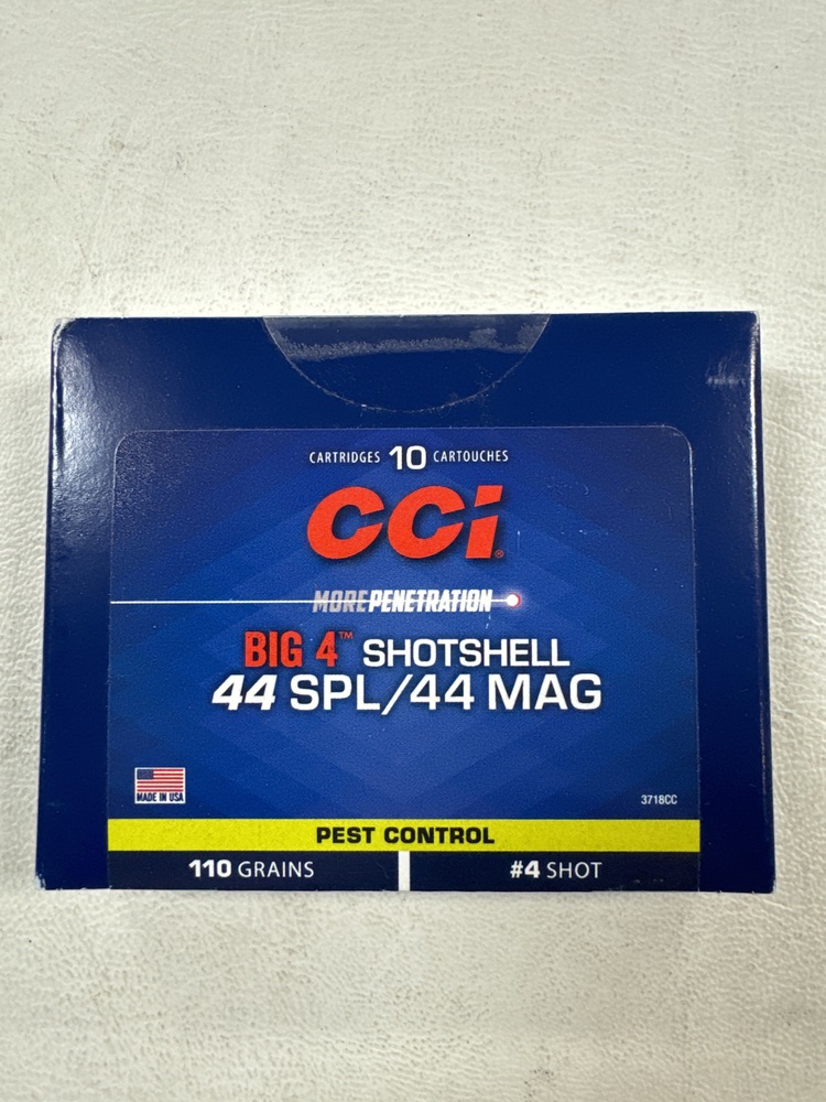 CCi .44 SPL/.44 MAG 110 Grain #4 Shot 10 Rounds-img-0