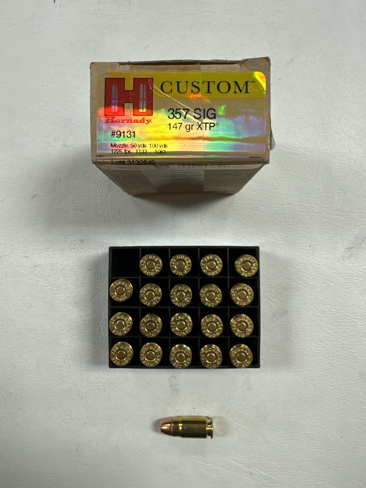 Hornady Custom .357 SIG 147 GR XTP 20 Rounds-img-0