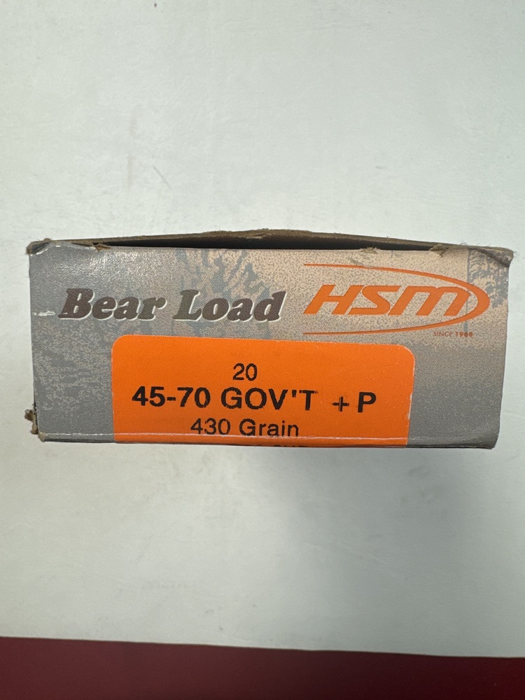 HSM Bear Load .45-70 430GR +P 20 Rounds-img-2