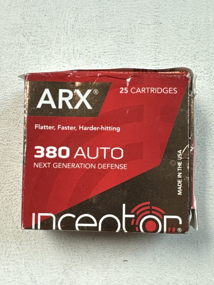 ARX .380 Auto Inceptor 95GR 25 Rounds-img-1