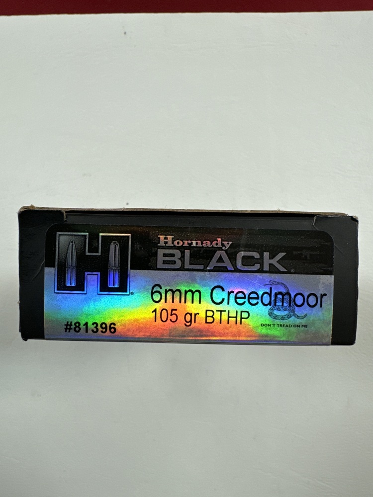 Hornady Black 6MM Creedmoor 105GR BTHP 20 Rounds-img-1